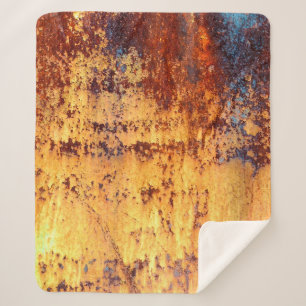 Old metal iron rust background and texture,  metal sherpa blanket
