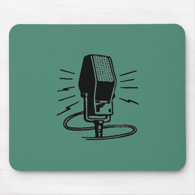 Old microphone mouse pad (Front)