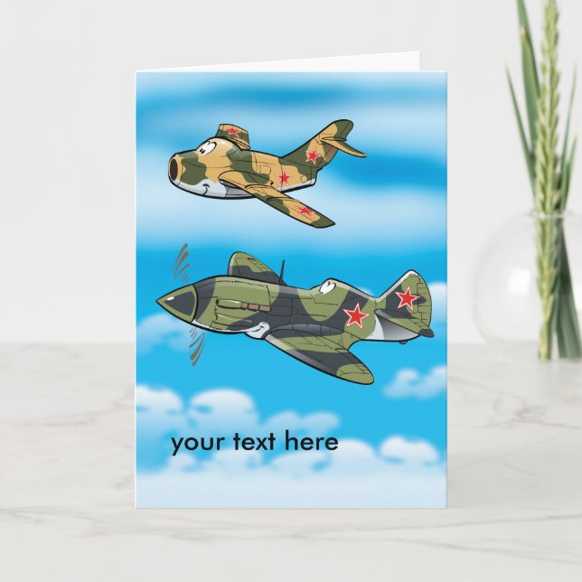 Old migs greeting card (Front)