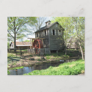 Old Mill and Creek Postcard