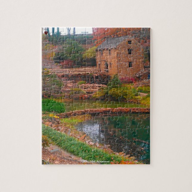 Old Mill Arkansas Jigsaw Puzzle (Vertical)