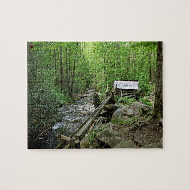 Old Mill Gatlinburg Tennessee Jigsaw Puzzle (Horizontal)