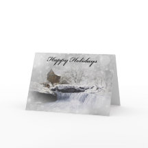 Old Mill Holiday Card, envelopes included