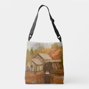 Old Mill In Autumn Crossbody Bag