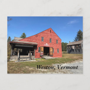 Old Mill Museum in Weston, VT Holiday Postcard
