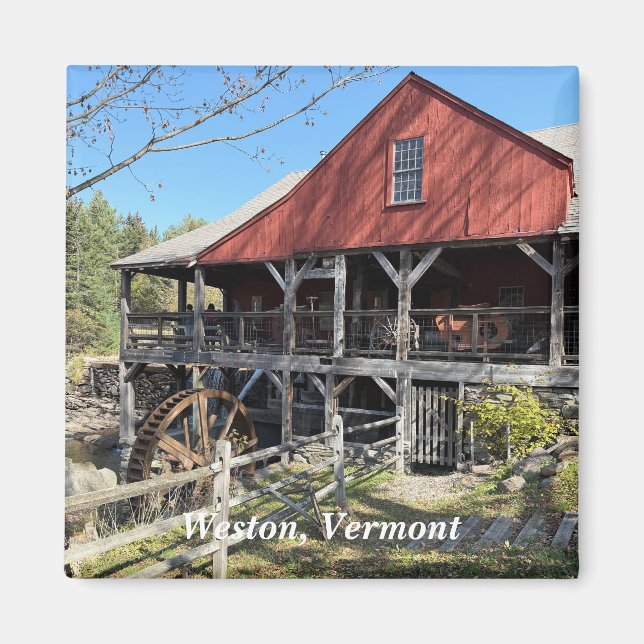 Old Mill Museum in Weston, VT Magnet (Front)