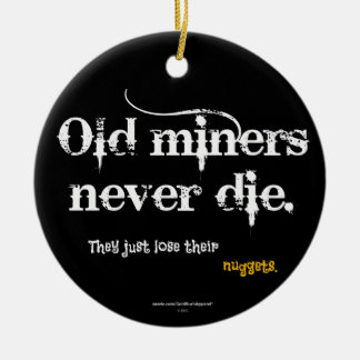 Old Miners Nuggets Ceramic Tree Decoration