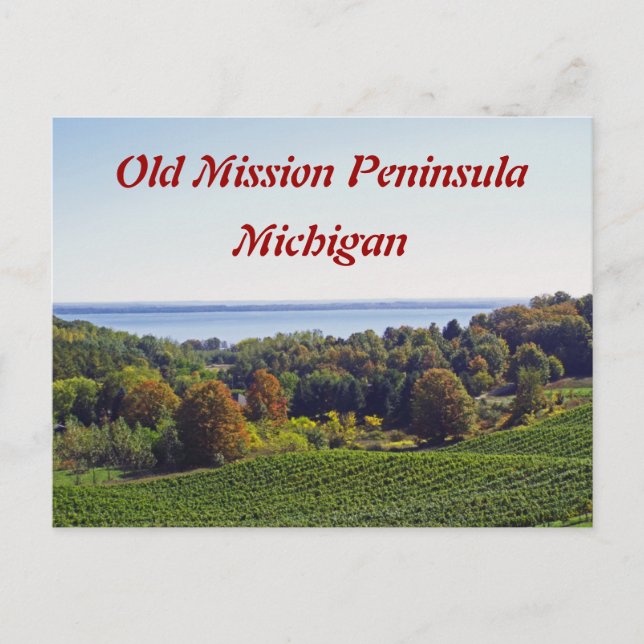 "OLD MISSION PENINSULA, MICHIGAN" POSTCARD (Front)