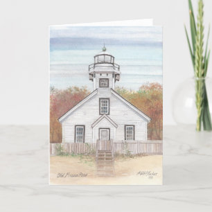 Old Mission Point Light House Card