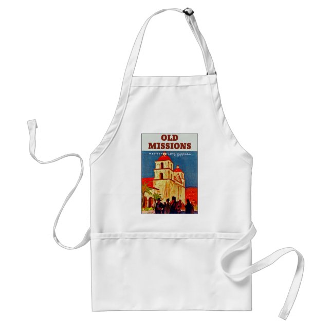 Old Missions ~ Santa Barbara Standard Apron (Front)