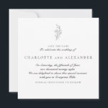 Old Money Aesthetic, Neutral bg, save the date Invitation<br><div class="desc">This wedding save-the-date invitation exudes timeless elegance with a neutral, transparent background and a delicate botanical motif. Designed for couples who appreciate luxury, tradition, and refinement, it perfectly captures a sophisticated and upscale aesthetic. The classic details and understated charm make it ideal for weddings with a prestigious, old-world ambiance. This...</div>