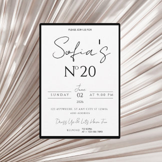 Old Money Birthday Invitation, Elegant and modern Invitation