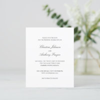 Old Money Black and White Wedding Save the Date
