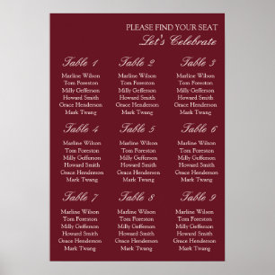 Old Money Elegant Wedding Seating Chart