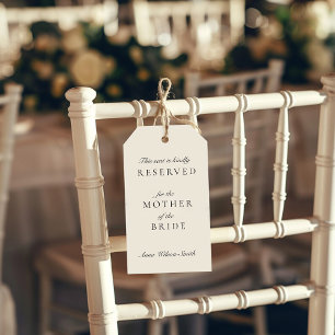 Old Money Ivory Reserved Seat Tag