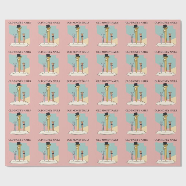 Old Money Nails Wrapping Paper (Flat)