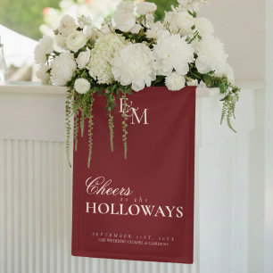 Old Money Wedding Reception Decor Banner