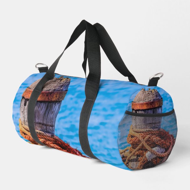 Old Mooring Bollard Duffle Bag (Right Corner)