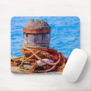 Old Mooring Bollard Mouse Pad