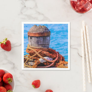 Old Mooring Bollard Napkin