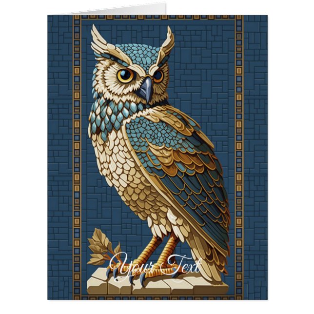 Old Mosaic Owl.  (Front)
