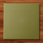 Old Moss Green Solid Colour Ceramic Tile<br><div class="desc">Old Moss Green Solid Colour</div>
