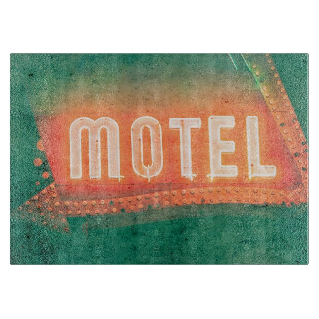Old Motel Cutting Board (Front)