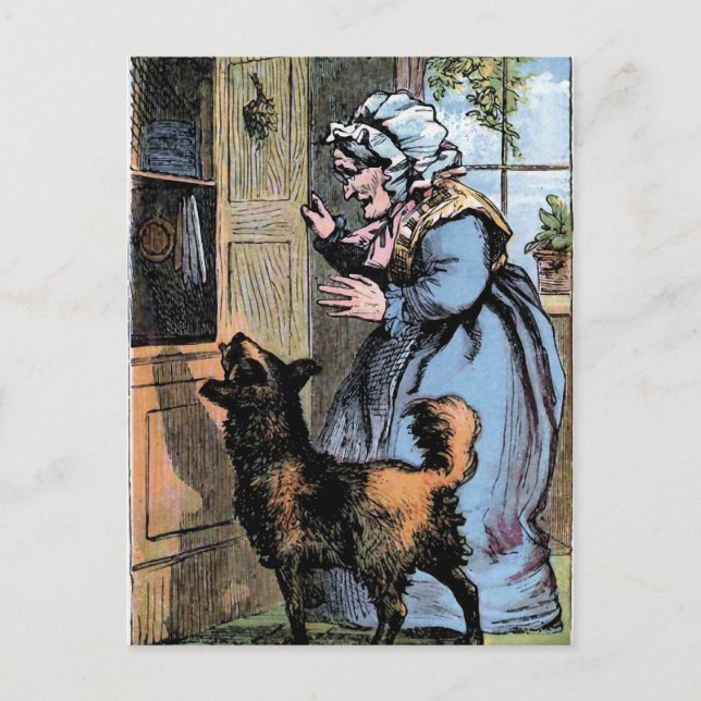 Old Mother Hubbard and her Dog Postcard (Front)