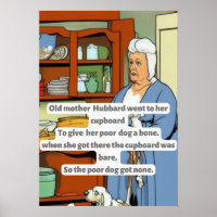  "Old mother Hubbard" comic-book look