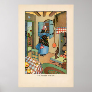 Old Mother Hubbard - Nursery Rhyme Poster