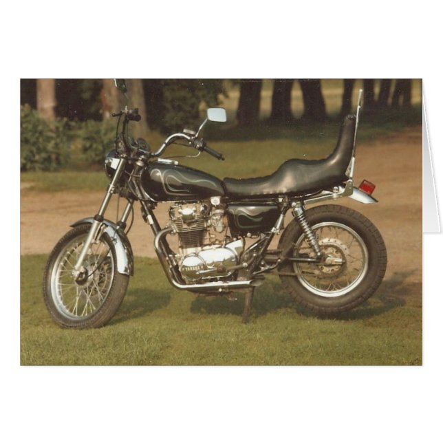 Old Motorcycle: Blank Cards (Front Horizontal)