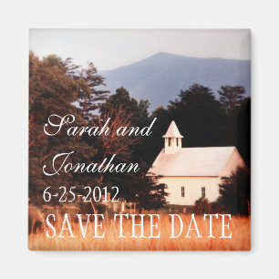 Old Mountain Church Save The Date Magnet