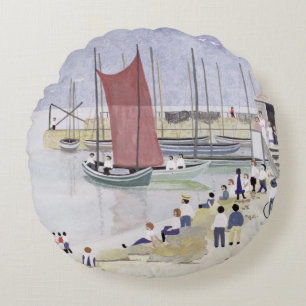 Old Mousehole 1993 Round Cushion