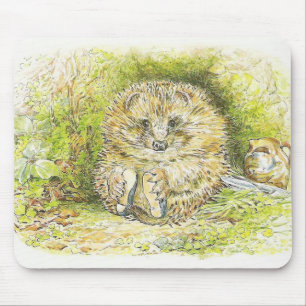 Old Mr Prickly Pin (Hedgehog) (by Beatrix Potter) Mouse Pad