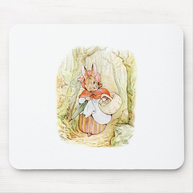Old Mrs Rabbit (Little Red Riding Hood) (B Potter) Mouse Pad (Front)