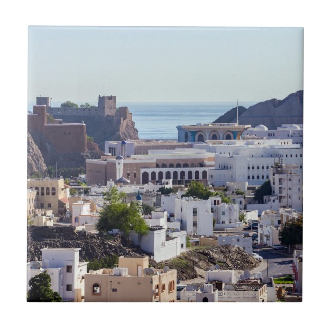 Old Muscat original historic city of Muscat - Oman Ceramic Tile (Front)