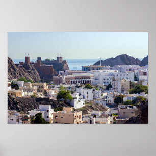 Old Muscat original historic city of Muscat - Oman Poster