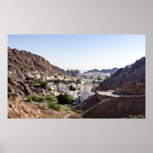 Old Muscat original historic city of Muscat - Oman Poster