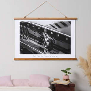Old Muscle Classic Car Details Driver Drive Hanging Tapestry