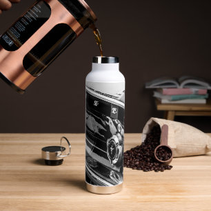 Old Muscle Classic Car Details Driver Drive Water Bottle