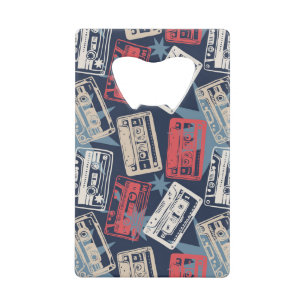 Old Music Cassettes Vintage Seamless