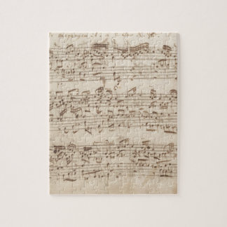 Old Music Notes - Bach Music Sheet Jigsaw Puzzle