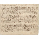 Old Music Notes - Bach Music Sheet Standing Photo Sculpture<br><div class="desc">Old music sheet of Johann Sebastian Bach. Original musical notation of this famous classical composer.</div>