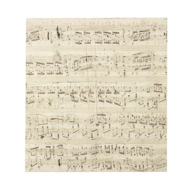 Old Music Notes - Chopin Music Sheet (Front)