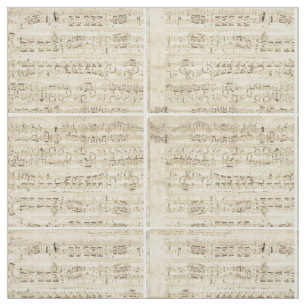 Old Music Notes - Chopin Music Sheet Fabric