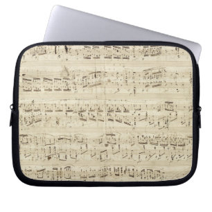 Old Music Notes - Chopin Music Sheet Laptop Sleeve