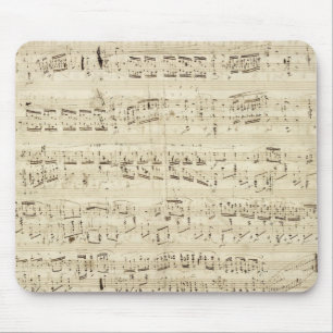Old Music Notes - Chopin Music Sheet Mouse Pad