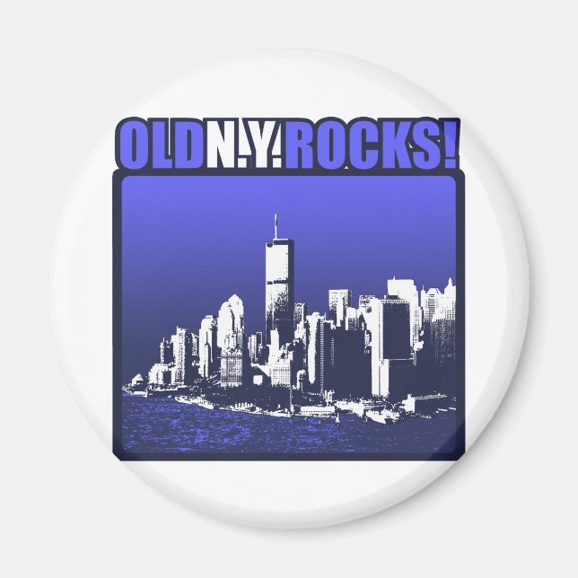 Old N.Y. Rocks! Magnet (Front)