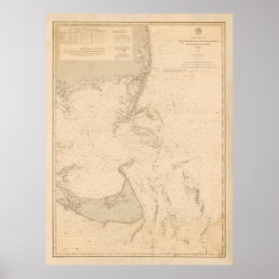 Old Nantucket & Cape Cod Map (1893)  Poster