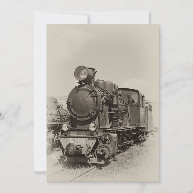 Old narrow-gauge steam engine Gr-269 (Front)